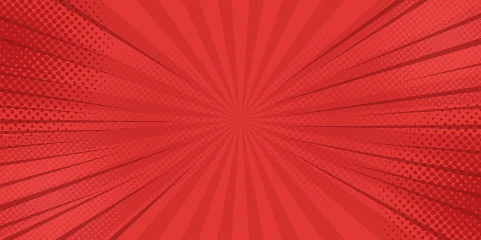 Comics rays background with halftones. Vector summer backdrop illustrations イラスト素材