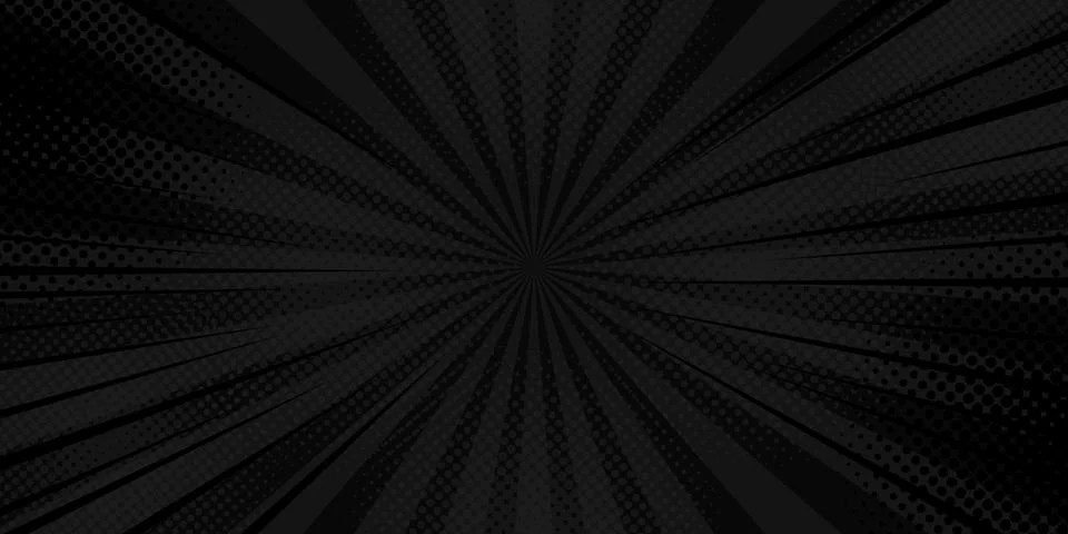Comics rays background with halftones. Vector summer backdrop illustrations Illustrazione stock