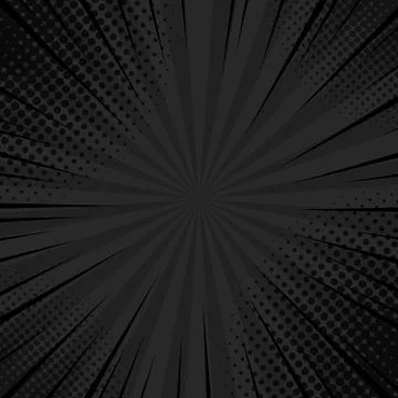 Comics rays background with halftones. Vector summer backdrop illustrations Stock Illustration