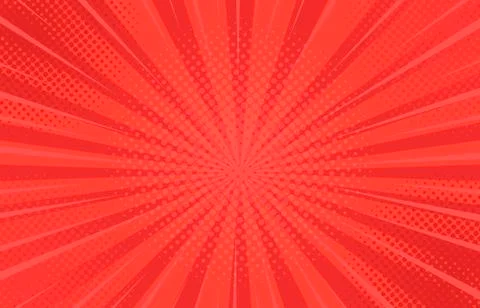 Comics rays background with halftones. Vector summer backdrop illustrations Illustrazione stock