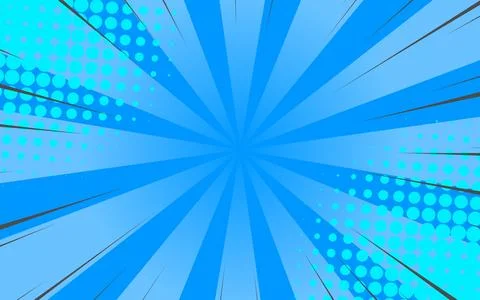 Comics rays background with halftones. vector illustration. 库存插图