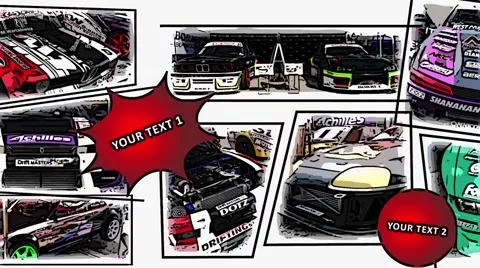 Comics slideshow gallery ~ After Effects Template #49029549