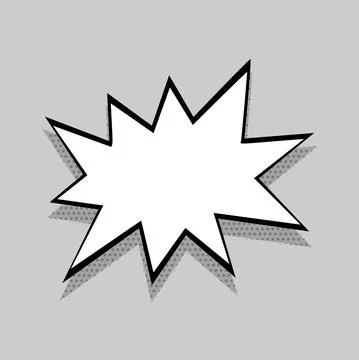 Comics speech bubble for text Stock Illustration