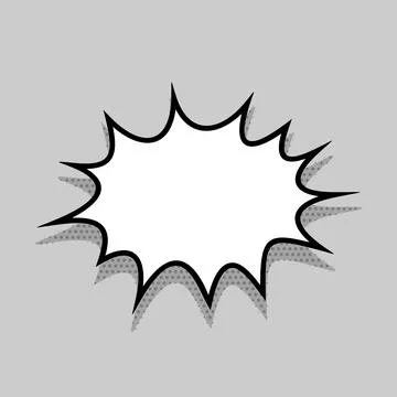Comics speech bubble for text Illustrazione stock