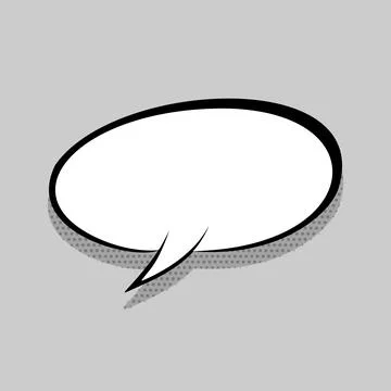 Comics speech bubble for text Stock Illustration