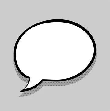 Comics speech bubble for text Stock Illustration