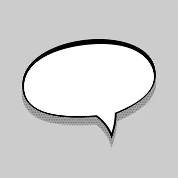 Comics speech bubble for text Stock Illustration