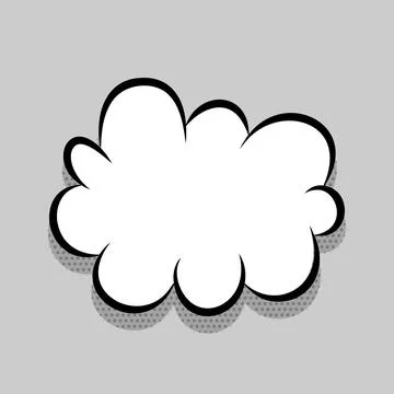 Comics speech bubble for text Stock Illustration