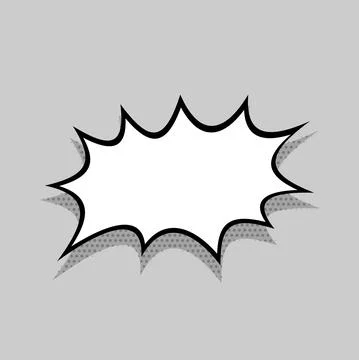 Comics speech bubble for text Stock Illustration