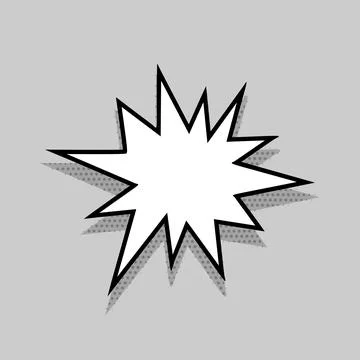 Comics speech bubble for text Illustrazione stock