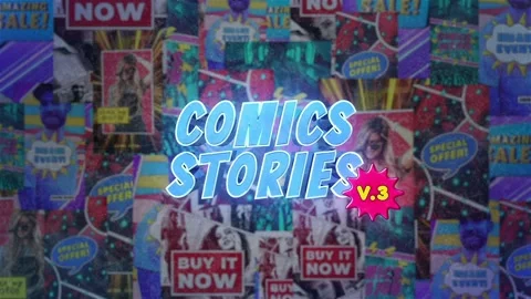 Comics Vertical Stories V.3 After Effects stock