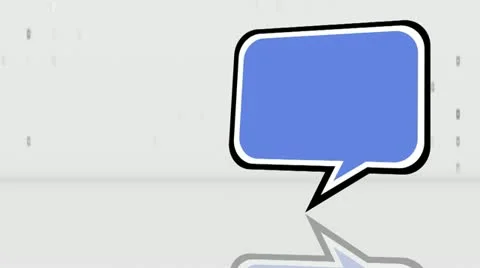 Comics word - Speech and thought bubbles animation Stock Footage 11218031