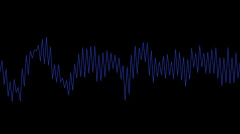 Coming alive blue  line wave Stock Footage 30766085