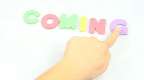 Coming Up announcement message Stock Footage 11430076
