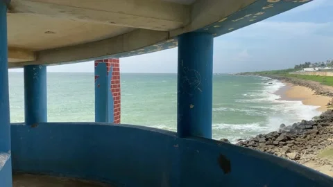 Coming down from ocean view tower Video stock 164872652