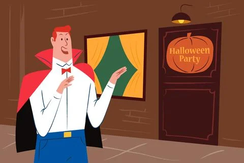 Coming Join Party Stock Illustration