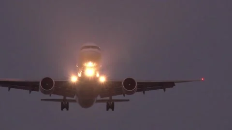 Coming in for landing Stock Footage 49799448