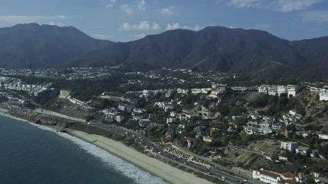 Coming Into Malibu Stock Footage 77849538