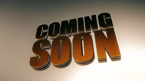 Coming soon 3d animation on white background. 4K 스톡 동영상 285600484