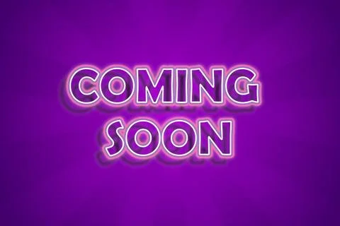 Coming soon 3d editable text effect Illustrazione stock