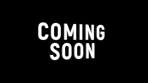 Coming soon 3d text animation with horizontally word rotating effect. seaml.. Stock Footage 313775287