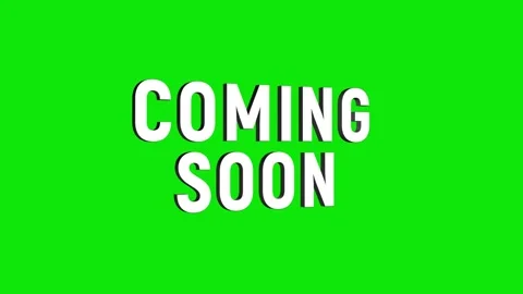 Coming soon 3d text animation with horizontally word rotating effect. seaml.. Stock Footage 313775301