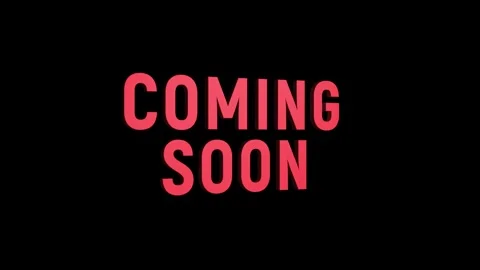 Coming soon 3d text animation with horizontally word rotating effect. seaml.. Stock Footage 313775306