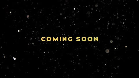 Coming soon 3d text effect cinematic title on Cinematic background Video stock 313359259