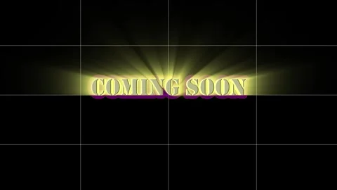 Coming soon 4k animation Video stock 316484786