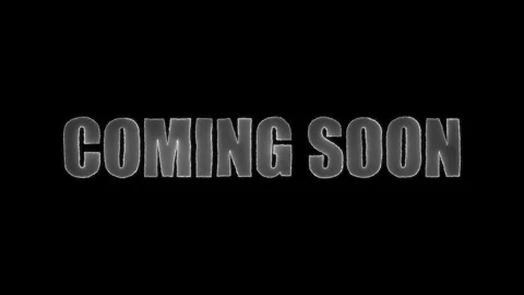 Coming soon 4k white text animation banner glitch effect. You can use to pr.. Stock Footage 309845619