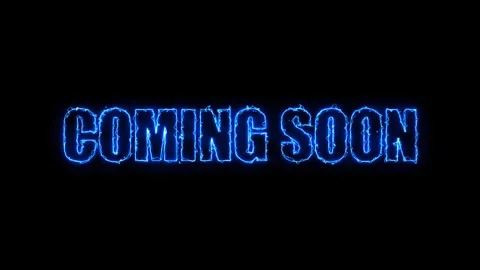 Coming Soon animation Text on black background. Tech style words. for Openi.. Stock Footage 309845611