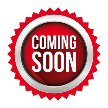 Coming Soon badge vector Stock Illustration