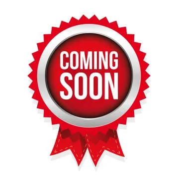 Coming Soon badge vector Stock Illustration