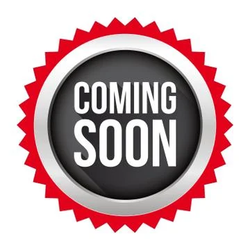 Coming Soon badge vector Illustrazione stock