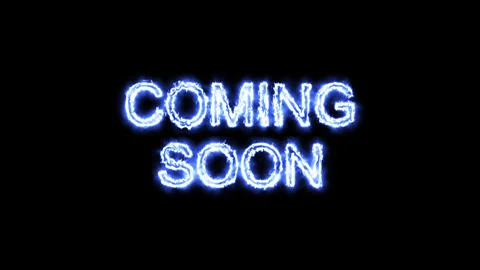Coming Soon Blue Fire Stock Footage 273085272