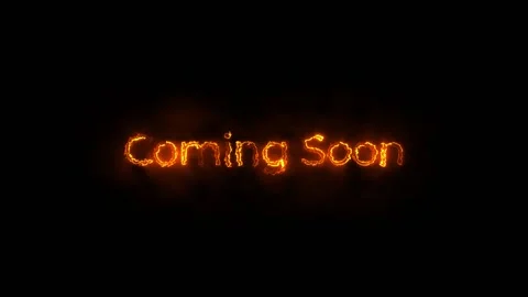 Coming Soon Burning  Fire Text Effect Vidéo 163641038