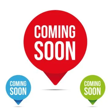 Coming Soon button tag Stock Illustration
