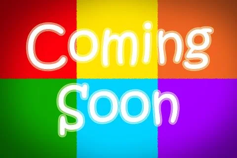 Coming soon concept Stock Illustration