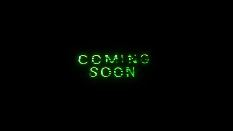 Coming Soon - damaged text logo, 1970s style Stock-Footage 103468851