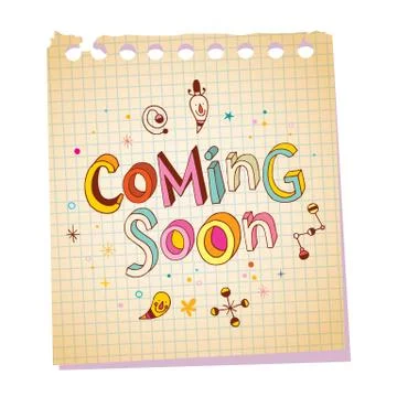 Coming soon Stock-Illustration