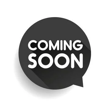 Coming soon label vector grey Stock Illustration