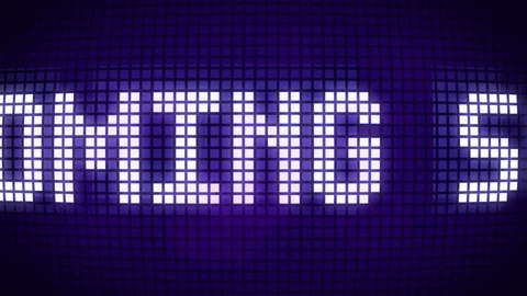 Coming soon, Led Display message Stock Footage 85067111