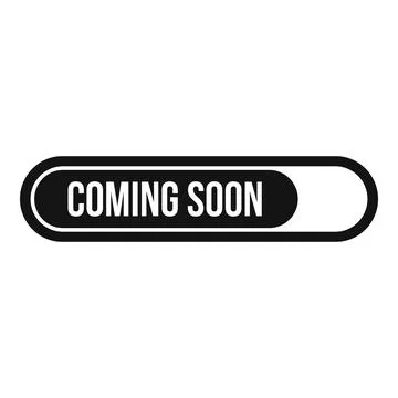 Coming soon loading icon simple vector. Speech element 스톡 일러스트