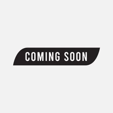 Coming Soon Logo Vector Template Design Illustration Illustrazione stock