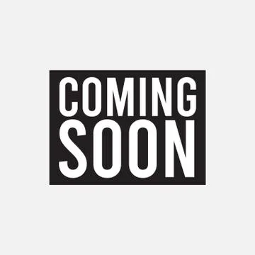 Coming Soon Logo Vector Template Design Illustration Stock Illustration