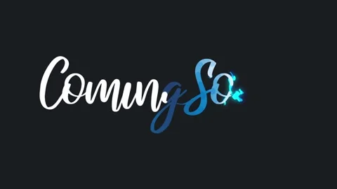 Coming Soon Message With Electric Particles Effect Video stock 253173879