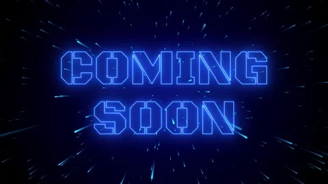 Coming soon neon animated background coming soon neon galaxy 4k looping Stock Footage 295915025