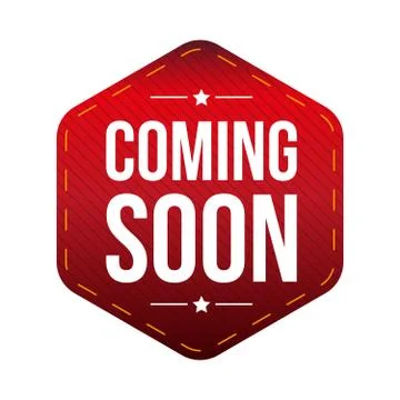 Coming Soon patch vector Illustrazione stock