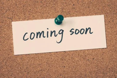 Coming soon Stock Photos