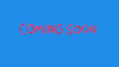 Coming soon red texture color with blue background Stock Footage 290032010